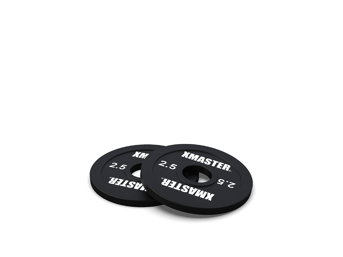 Par Discos Calibrados Powerlifting 2.5kg Negro | XMASTER 3