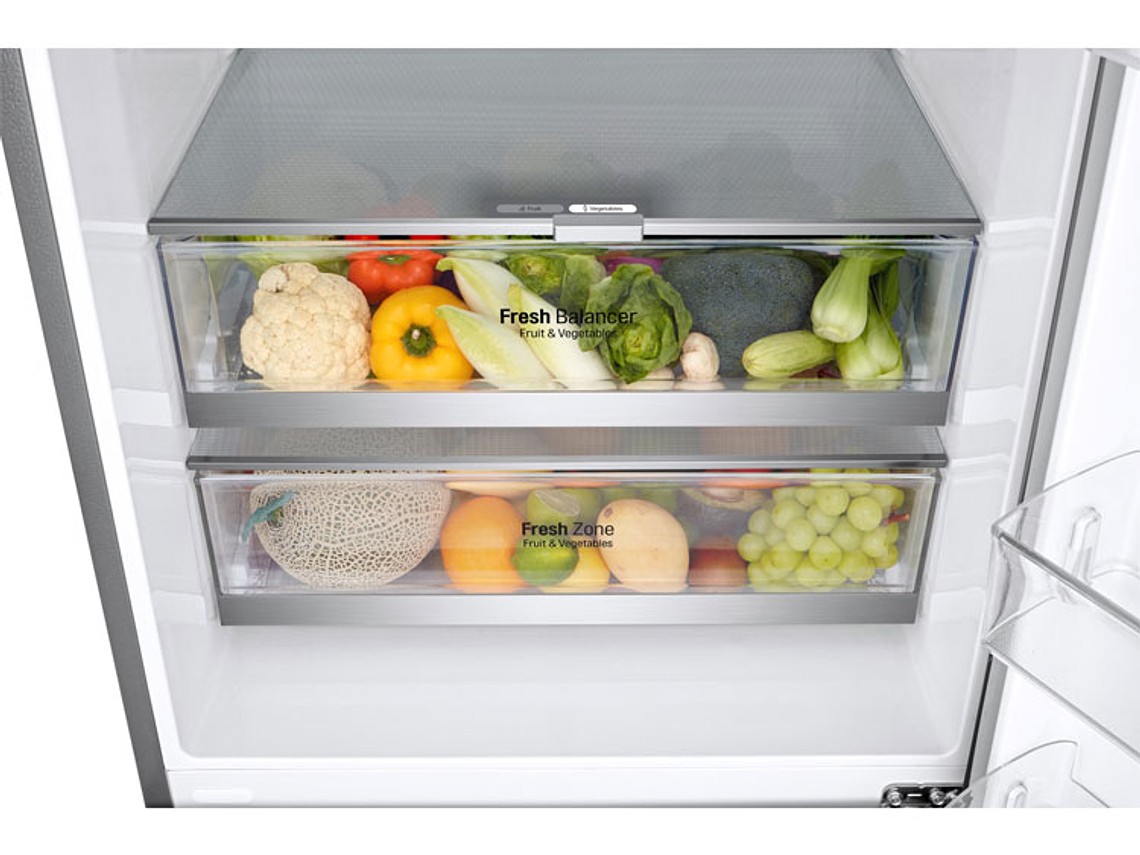 REFRIGERADOR LG BOTTOM FREEZER NO FROST 446 L DOOR COOLING GB45SGP 7