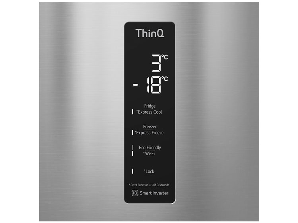 REFRIGERADOR LG BOTTOM FREEZER NO FROST 446 L DOOR COOLING GB45SGP 9