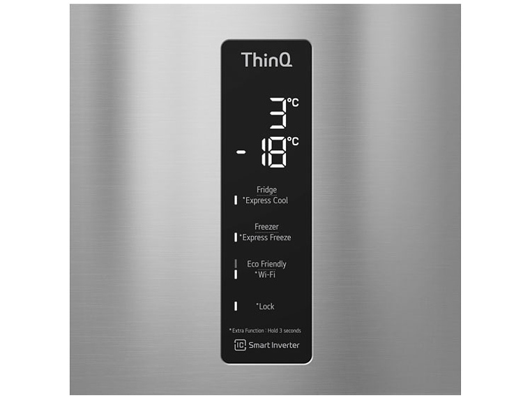 REFRIGERADOR LG BOTTOM FREEZER NO FROST 446 L DOOR COOLING GB45SGP 9