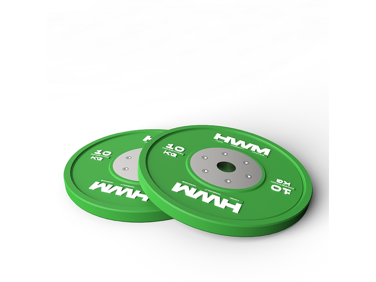 Par Bumper Plates Competición 10kg | HWM® 3