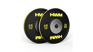 Par Bumper Plates Color Stripe 15kg | HWM®