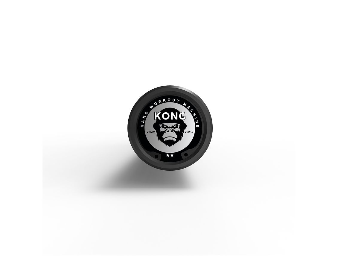 Barra Olímpica Cerakote Black 20kg | KONG 3