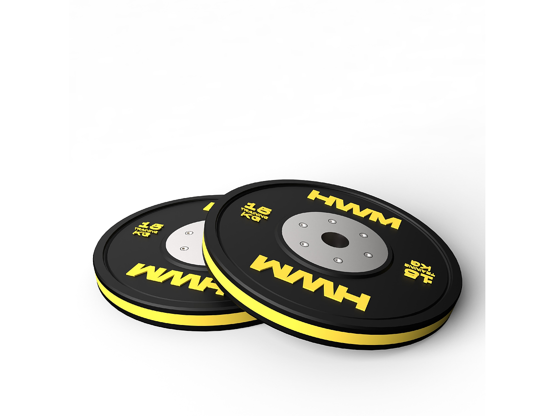 Par Bumper Plates Color Stripe 15kg | HWM® 3