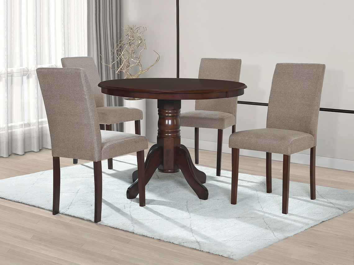 JUEGO DE COMEDOR PHUKET 4 SILLAS 1