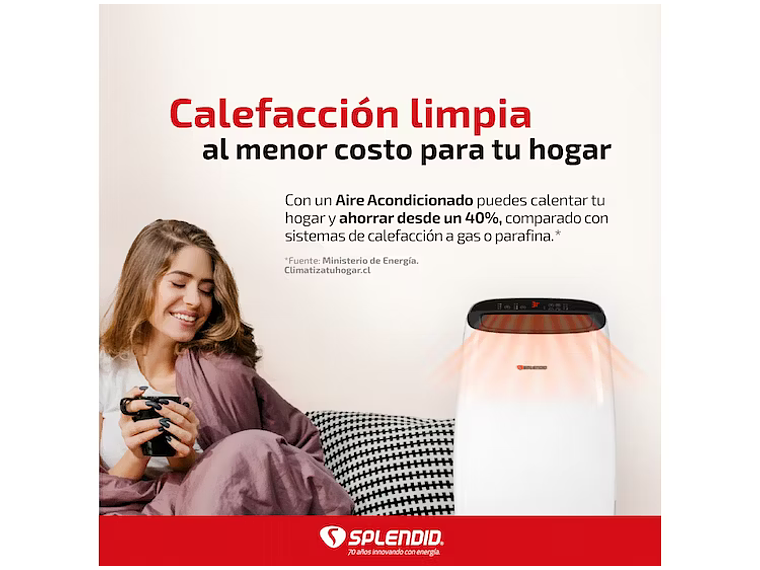 AIRE ACONDICIONADO PORTÁTIL 12000BTU SPLENDID 4