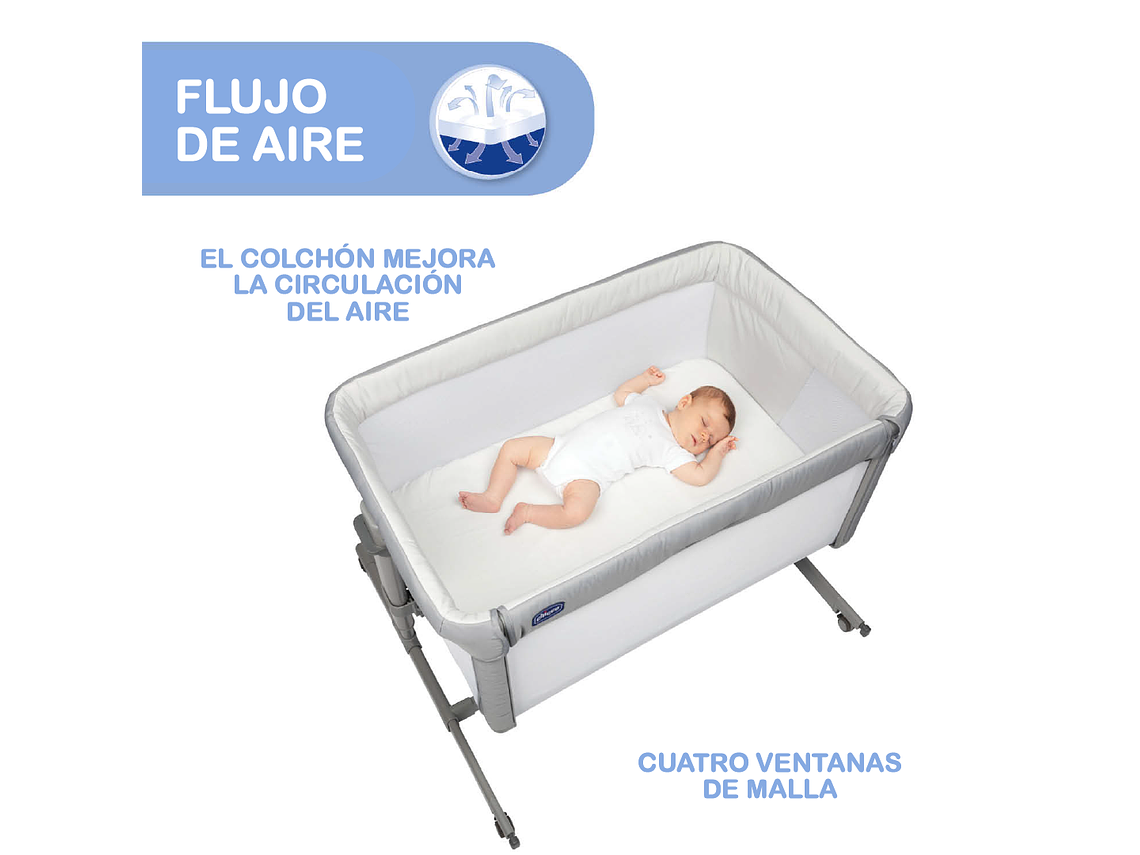 CUNA COLECHO NEXT2ME MAGIC EVO DARK GREY CHICCO 4