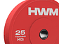 Par Bumper Plates Full Color 25kg | HWM - Miniatura 2