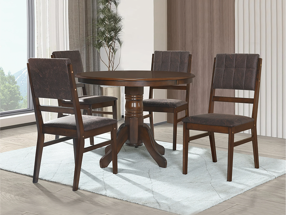 JUEGO DE COMEDOR RODAS 4 SILLAS 1