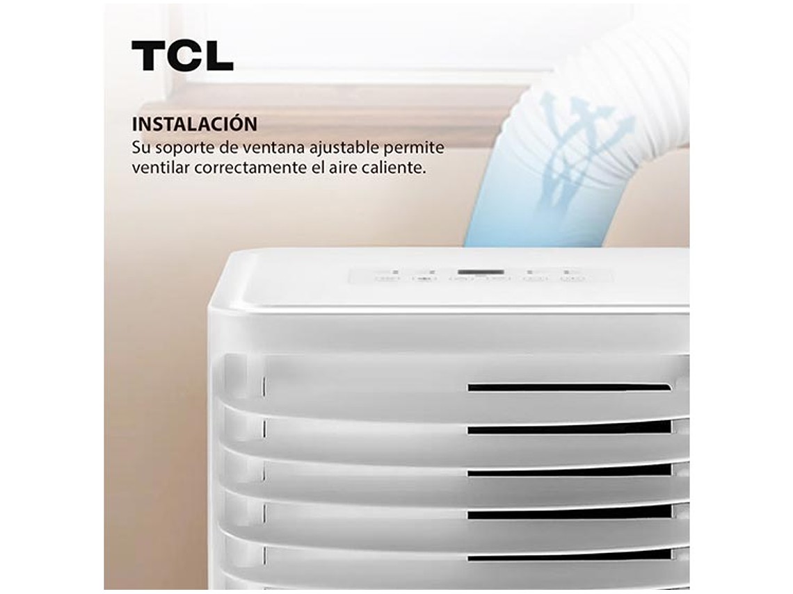 AIRE ACONDICIONADO PORTÁTIL FRÍO/CALOR TCL 12000 BTU 4 EN 1 4