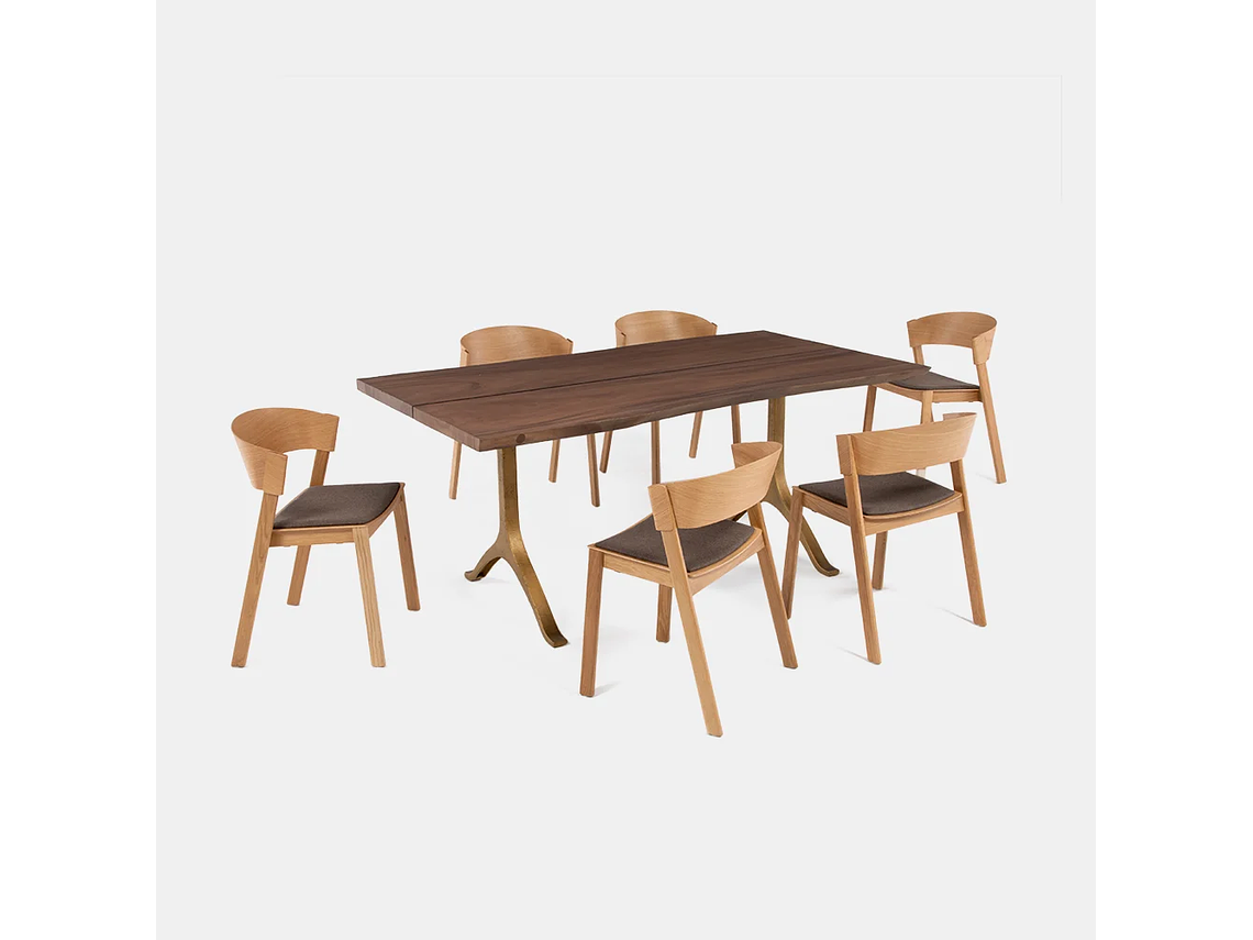 MESA COMEDOR MILK AQUA YL NATURAL 5