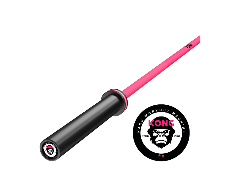 Barra Olímpica Cerakote Pink 15kg | KONG 1