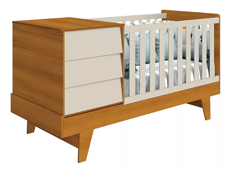 CUNA 3 EN 1 CON COMODA NOAH PRINCE - BE DESIGN 1