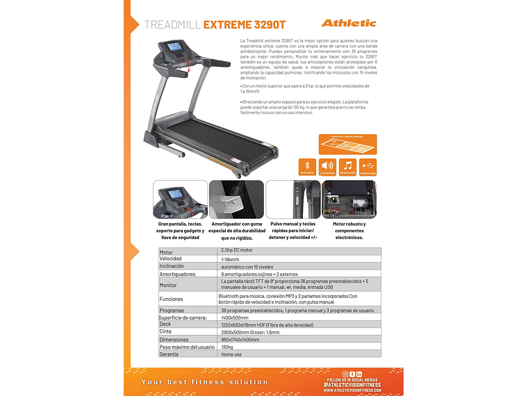 TROTADORA ATHLETIC EXTREME 3290T 220V 4