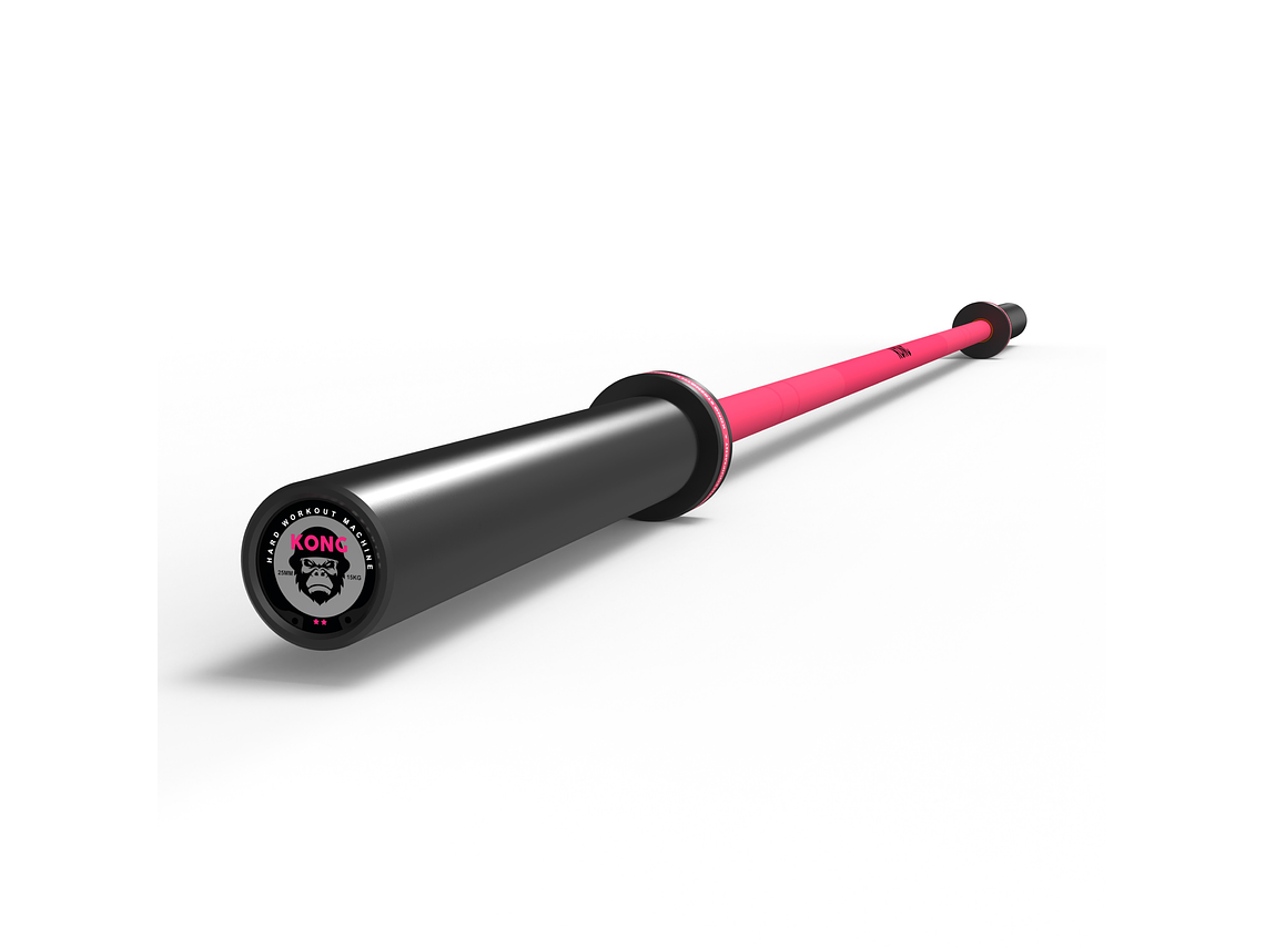 Barra Olímpica Cerakote Pink 15kg | KONG 3