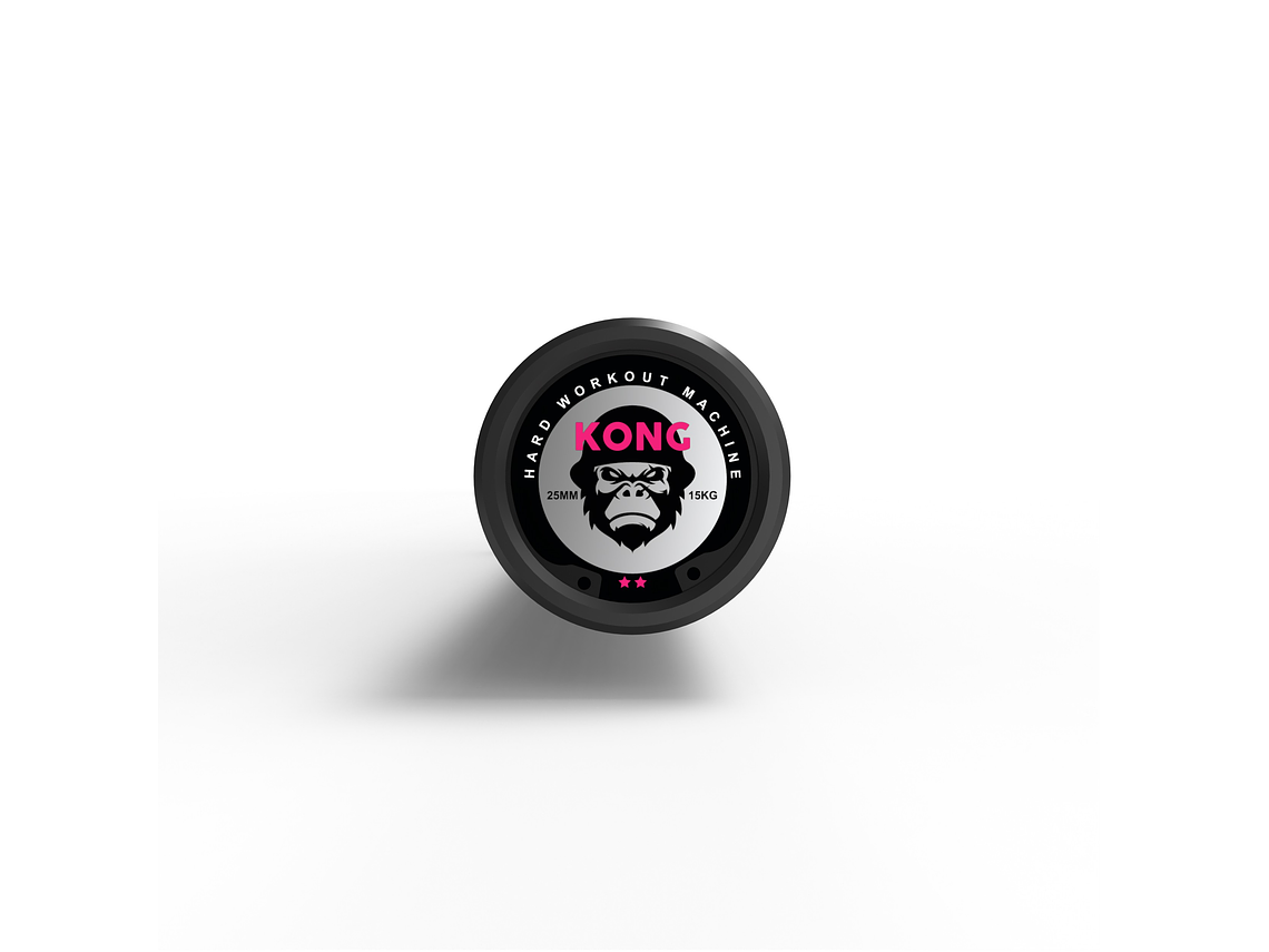 Barra Olímpica Cerakote Pink 15kg | KONG 4