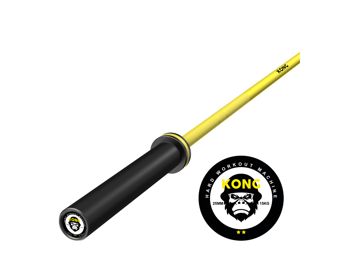 Barra Olímpica Cerakote Amarillo 15kg | KONG 1