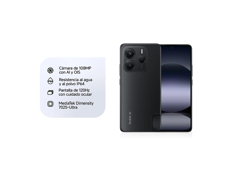 KIT CELULAR REDMI REDMI NOTE 14 5G 256GB MIDNIGHT BLACK + XIAOMI SOUND POCKET 5W 1