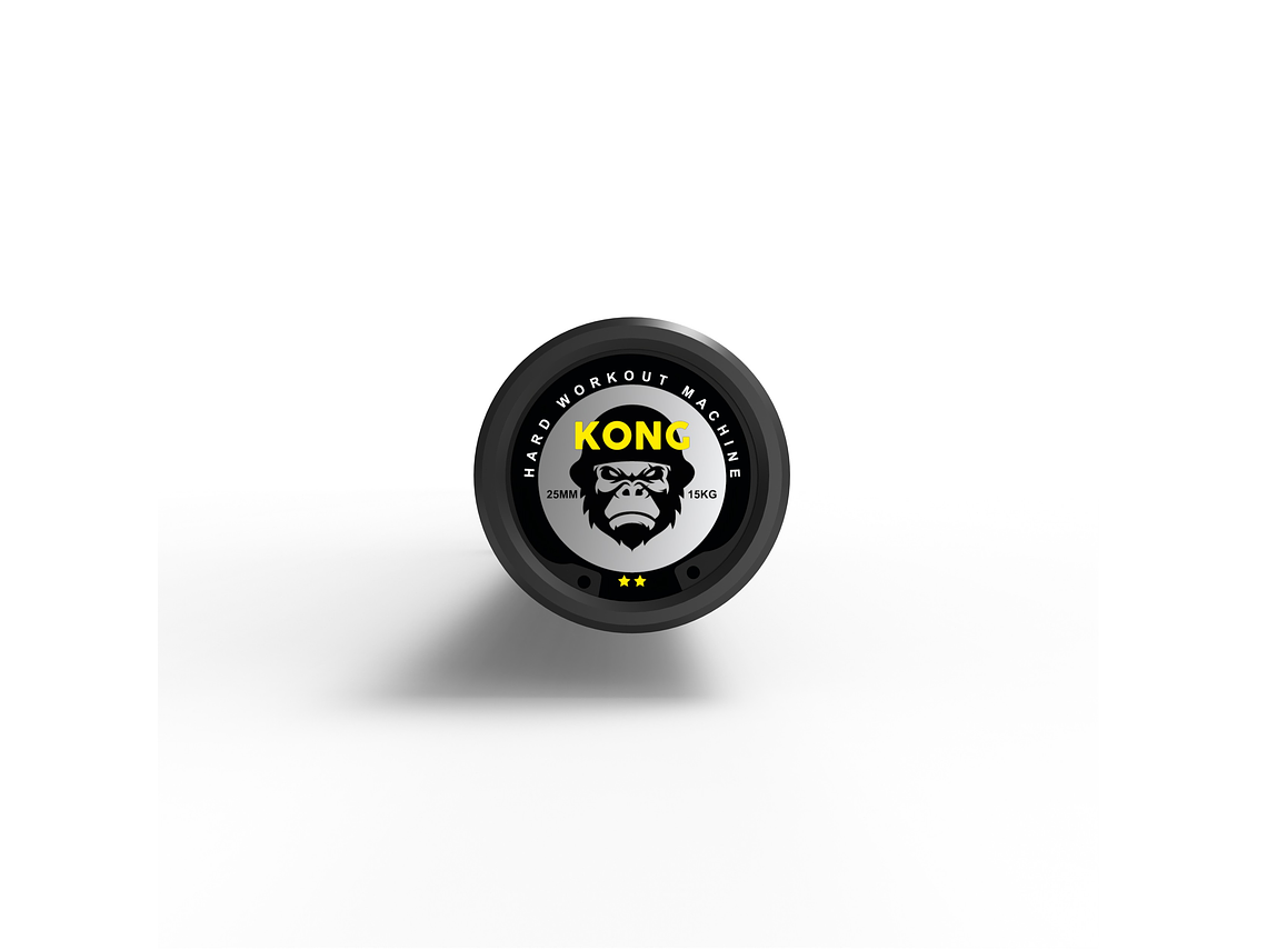 Barra Olímpica Cerakote Amarillo 15kg | KONG 3