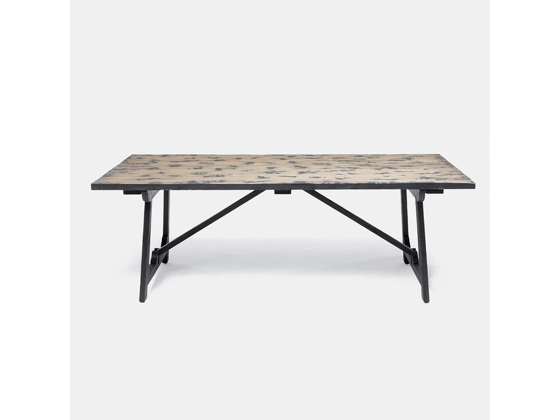 MESA COMEDOR MILK INDIAN NATURAL STAIN 2