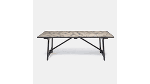 MESA COMEDOR MILK INDIAN NATURAL STAIN