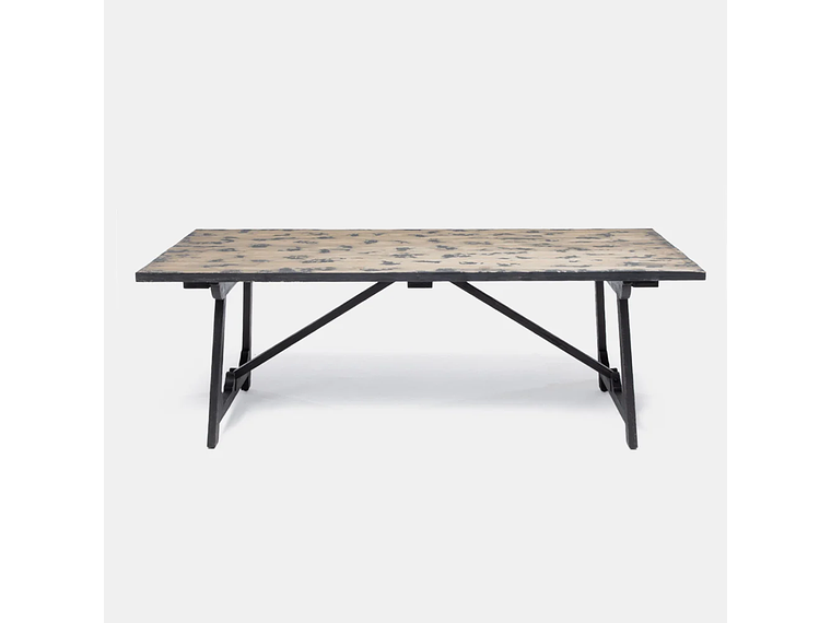 MESA COMEDOR MILK INDIAN NATURAL STAIN 2