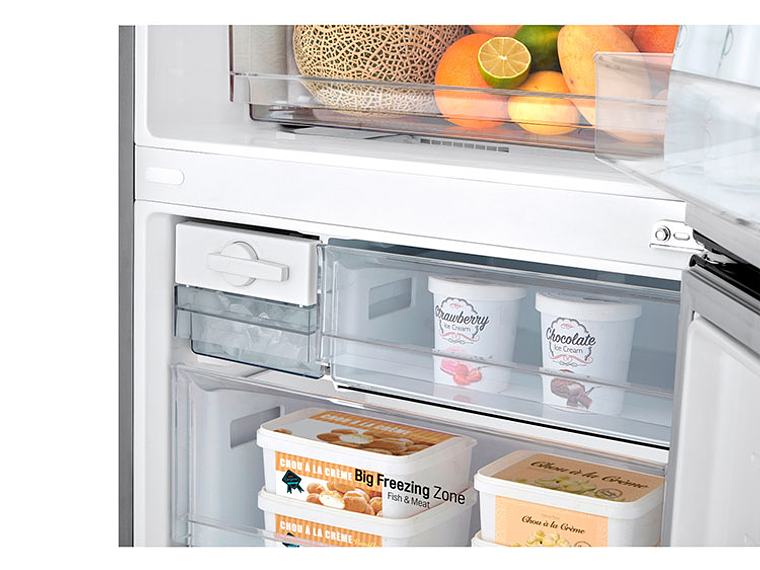 REFRIGERADOR BOTTOM FREEZER LG NO FROST 408 L DOOR COOLING GB40BPG 8