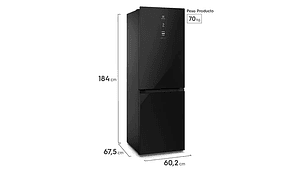 REFRIGERADOR BOTTOM FREEZER ELECTROLUX 322 L NO FROST DB60GE