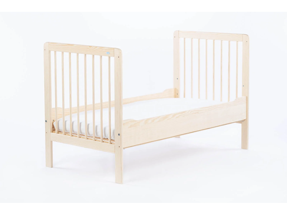 CUNA CONVERTIBLE Y CAMA DE TRANSICIÓN (140 X 70) - PINO NATURAL 1