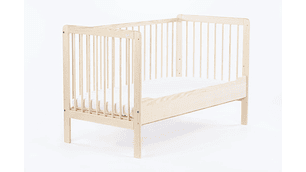 CUNA CONVERTIBLE Y CAMA DE TRANSICIÓN (140 X 70) - PINO NATURAL