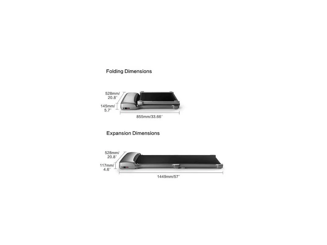 CAMINADORA KINGSMITH C1 6 KM/H XIAOMI WALKINGPAD C1 BLANCO MAS RODILLERAS 4