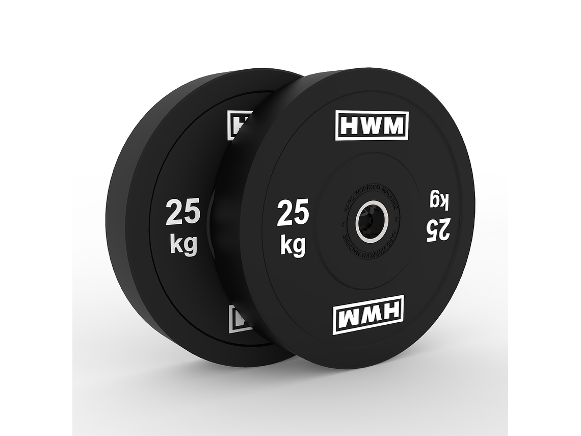 Par Bumper Plates Classic Black 25kg | HWM® 1