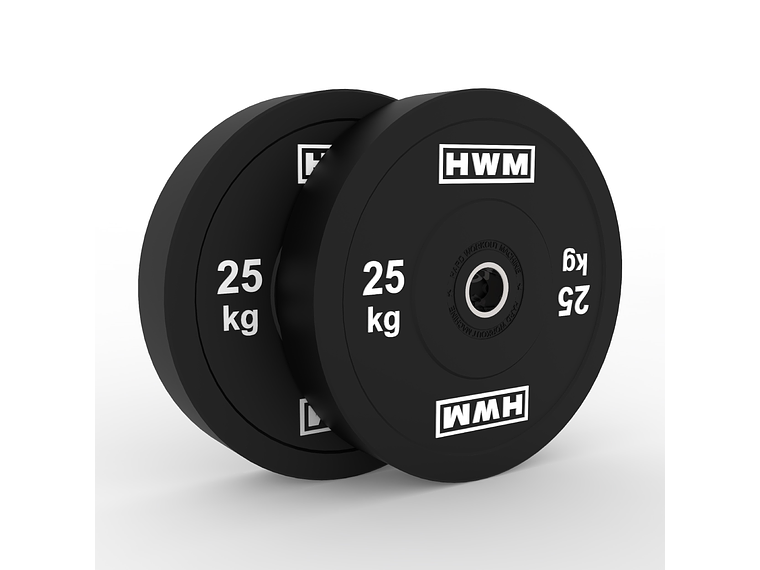 Par Bumper Plates Classic Black 25kg | HWM® 1