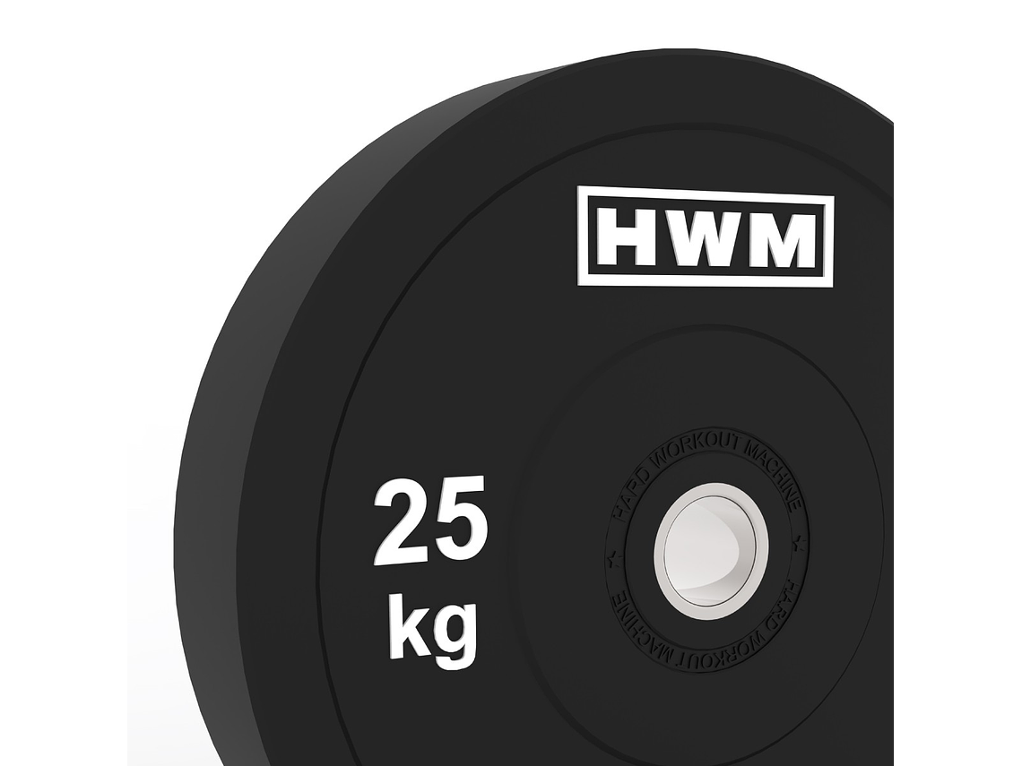 Par Bumper Plates Classic Black 25kg | HWM® 2