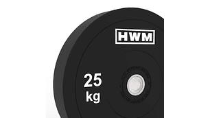 Par Bumper Plates Classic Black 25kg | HWM®