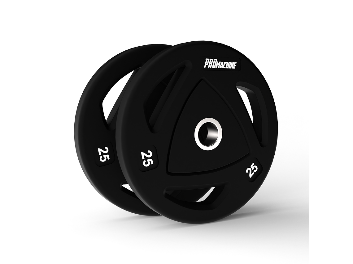 Par Discos Olímpicos Grip Rubber 25kg | PROmachine 1