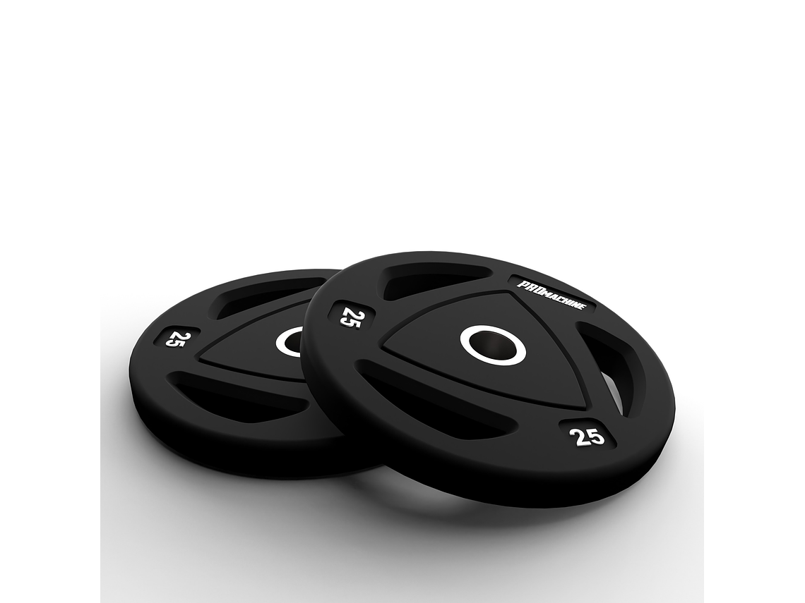 Par Discos Olímpicos Grip Rubber 25kg | PROmachine 2
