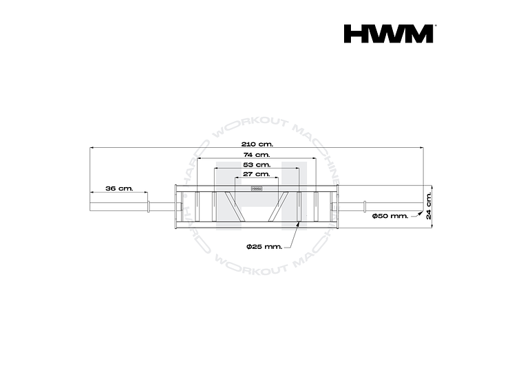 Barra Olímpica Multi Agarre | HWM® 2