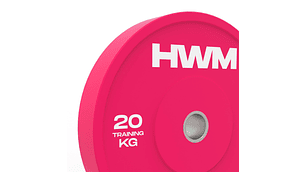Par Bumper Plates Pink Color 20kg | HWM®