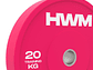 Par Bumper Plates Pink Color 20kg | HWM® - Miniatura 2