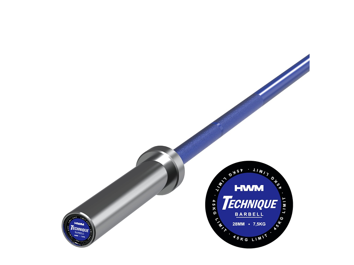 Barra Olímpica 7.5kg Blue Technique Series | HWM 1