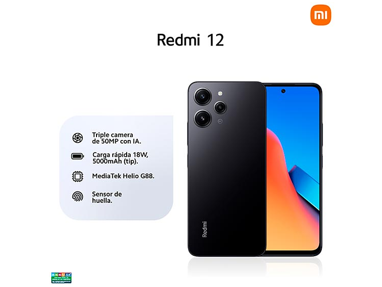CELULAR XIAOMI REDMI 12 256 GB 8 GB RAM 8MP 6.7