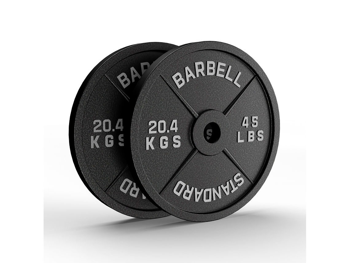 Par Discos Olímpicos 45lb | Barbell Standard 1