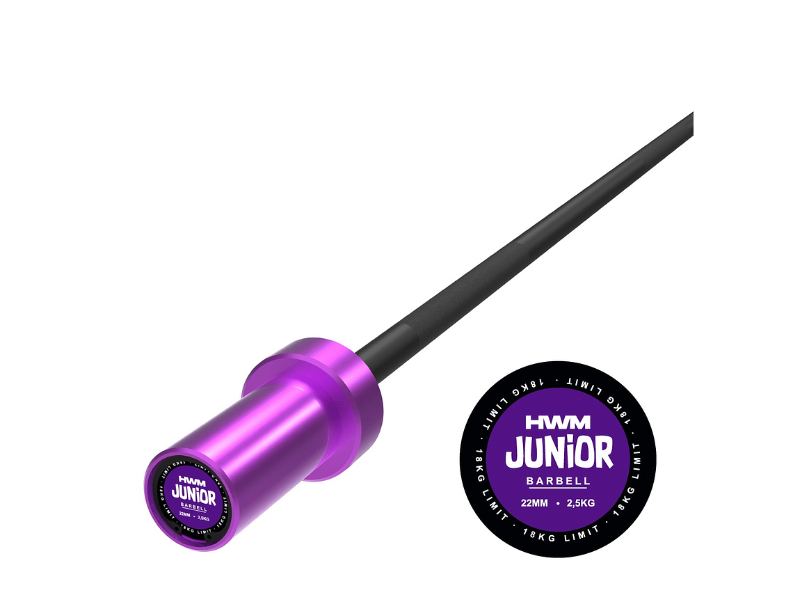 Barra Olímpica 2.2kg Junior Series (Morado) | HWM 1