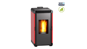  CALEFACTOR A PELLET BOSCA HERA ROJO