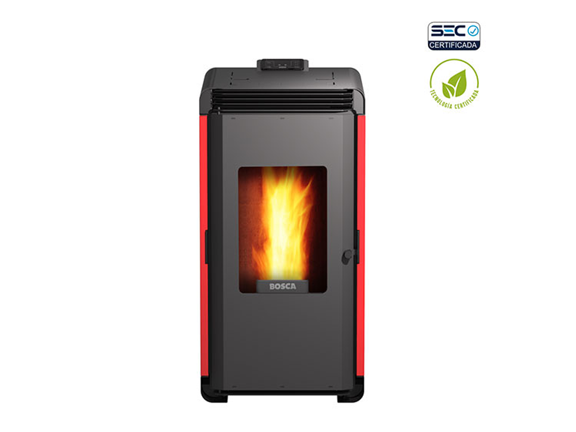  CALEFACTOR A PELLET BOSCA HERA ROJO 2
