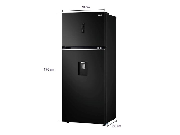 REFRIGERADOR LG TOP FREEZER NO FROST 383 L DOOR COOLING VT40APD 11