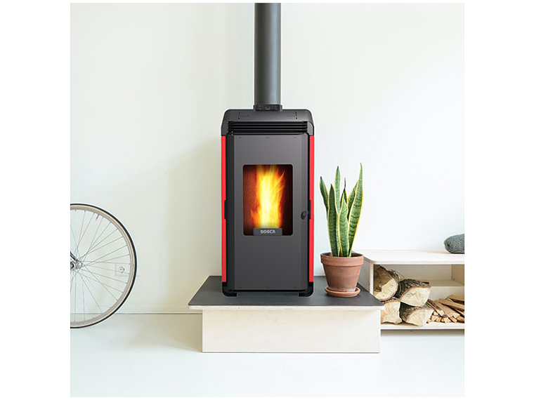  CALEFACTOR A PELLET BOSCA HERA ROJO 3