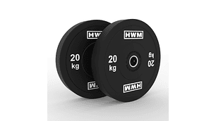 Par Bumper Plates Classic Black 20kg | HWM®