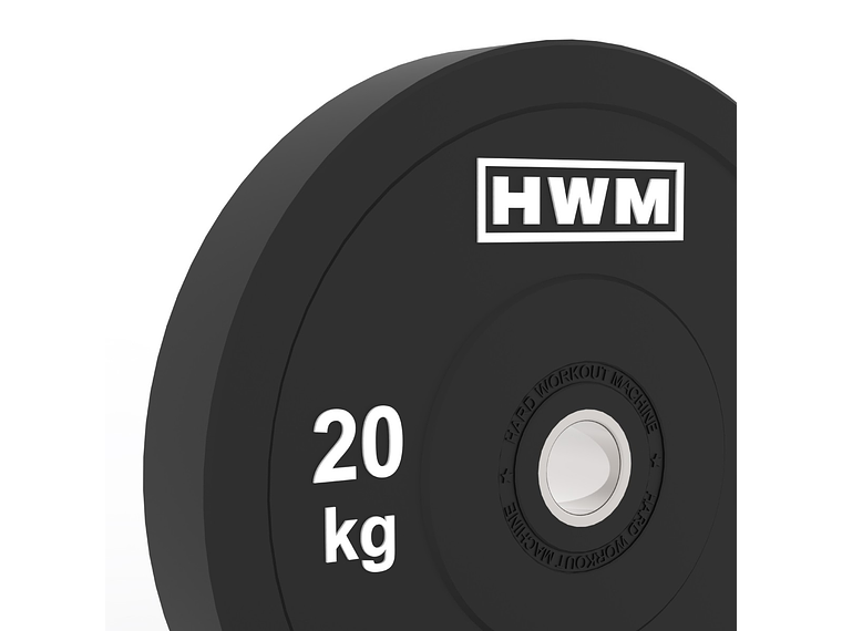 Par Bumper Plates Classic Black 20kg | HWM® 2